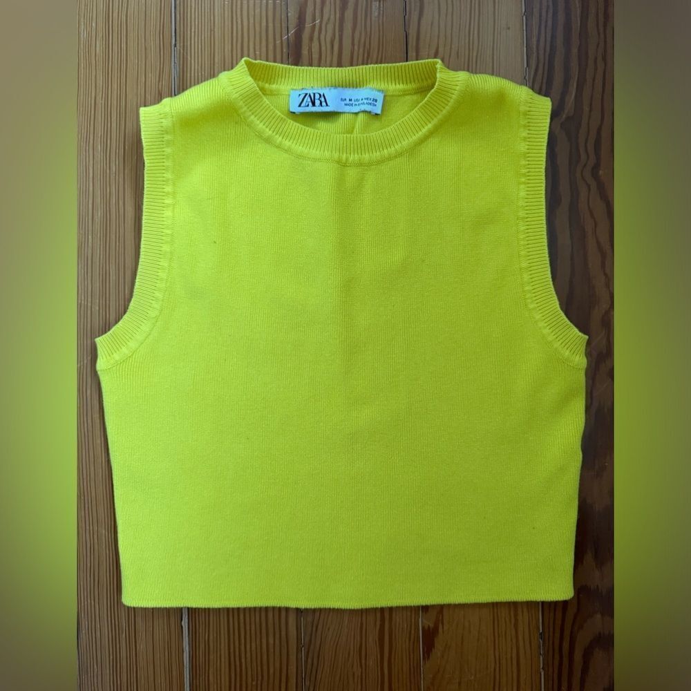 ZARA Cropped Sweater Vest